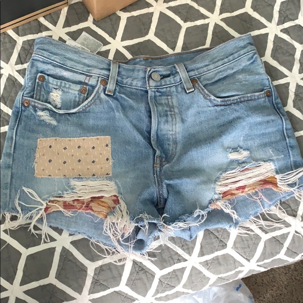 Levi’s patched shorts
